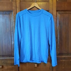 Stio Medium Heather Blue Long Sleeve Base Layer T-shirt Style #2123 Size Medium